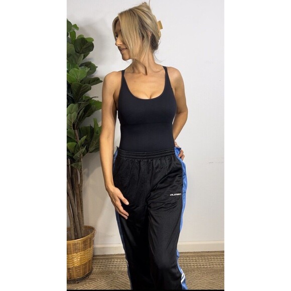 Vintage Old Navy Boy 16 Tear Away Track Pants Wide Leg Snap 2000s Y2K Baggy Logo - Picture 8 of 16